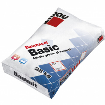 Adeziv gresie faianta Baumit Baumacol Basic 25kg 54saci/pal